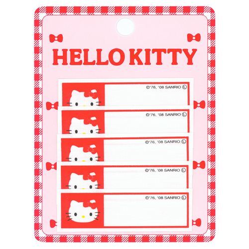 Cute Red Hello Kitty Name Tag Iron On Transfer Patch 5 Pieces ModeS4u Cute Red Hello Kitty Name Tag Iron On Transfer Patch 5 Pieces 203025 1